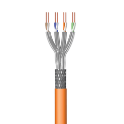 Ewent IM1227 cable de red Naranja 100 m Cat7 S FTP  S STP