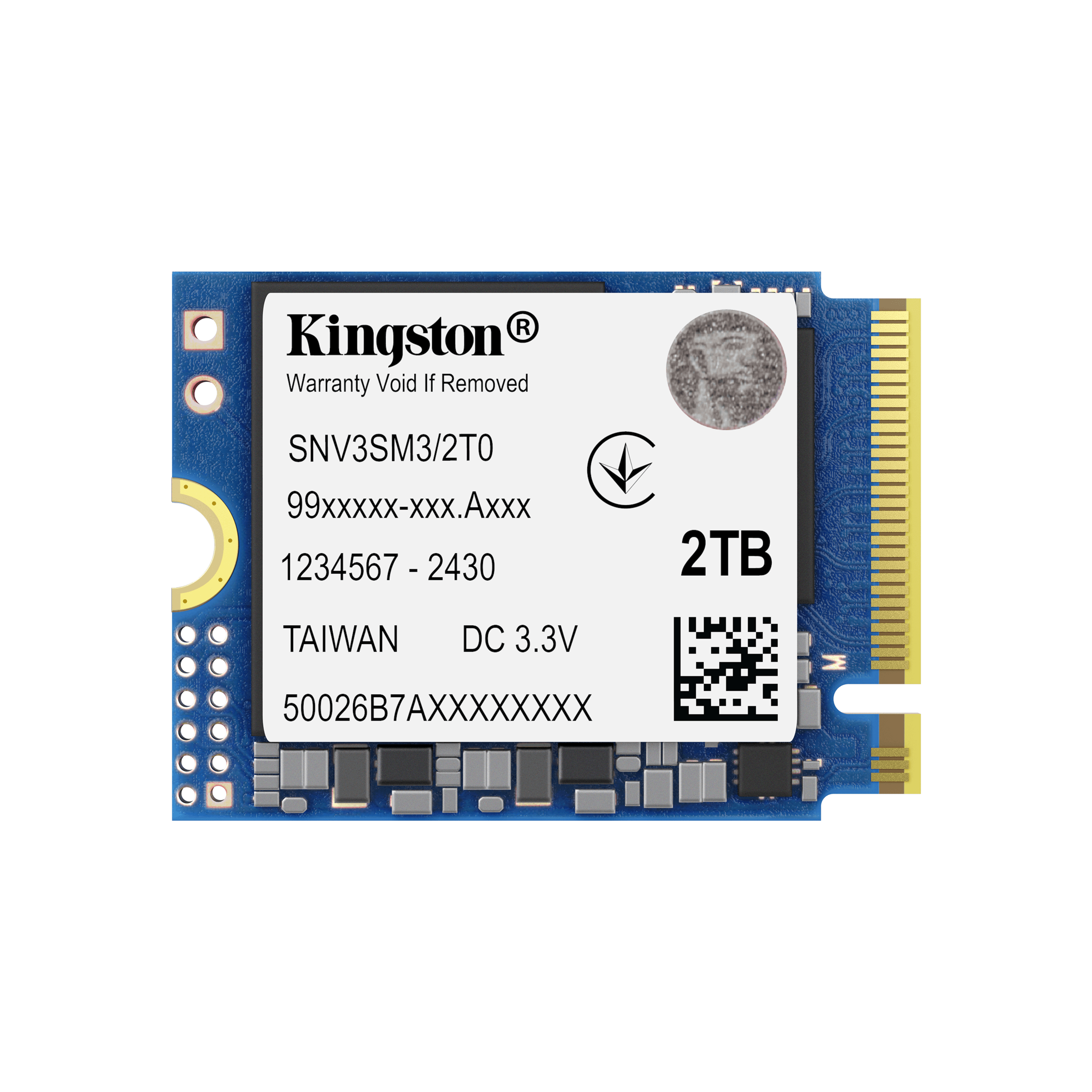 KINGSTON 2000G NV3 M.2 2230 NVMe SSD SSD 2000GB M.2 6000MB/s PCI Express 4.0 NVMe