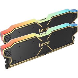 LEXAR THOR DDR5 6000 CL38 1.3V MEMORY WITH HEATSINK, DUAL PACK (2 x 16 GB), BLACK COLOR