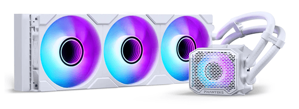 Phanteks Glacier One 360M25G2 Carcasa del ordenador Kit de refrigeraci n l quida 12 cm Blanco 1 pieza s