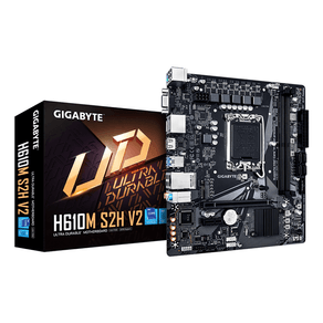 Placa-Intel--GIGABYTE-H610M-S2H-V2-Placa-base---Soporta-CPUs-Intel-Core-de-14ª-generacion-4-1-1-Fases-Hibridas-VRM-Digital-hasta-5600MHz-DDR5-1xPCIe-3.0-M.2-GbE-LAN-USB-3.2-Gen-1-LGA-1700