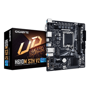 Placa-Intel--GIGABYTE-H610M-S2H-V2-Placa-base---Soporta-CPUs-Intel-Core-de-14ª-generacion-4-1-1-Fases-Hibridas-VRM-Digital-hasta-5600MHz-DDR5-1xPCIe-3.0-M.2-GbE-LAN-USB-3.2-Gen-1-LGA-1700