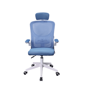 SILLA ERGONOMICA MARS GAMING MGCERGOPLUSWBL AZUL Y BLANCO MALLA TRANSPIRABLE REPOSACABEZAS