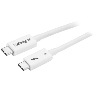 Cable 0,5m Thunderbolt 3 USB-C Blanco Compatible DisplayPort