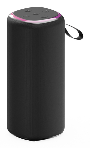 ALTAVOZ PORTATIL GEMBIRD SPK-BT-LED-08L 10W BT NEGRO LUZ LED