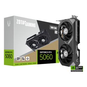 Tarjeta Gráfica ZOTAC GeForce RTX 5060 8GB GDDR7 Negro