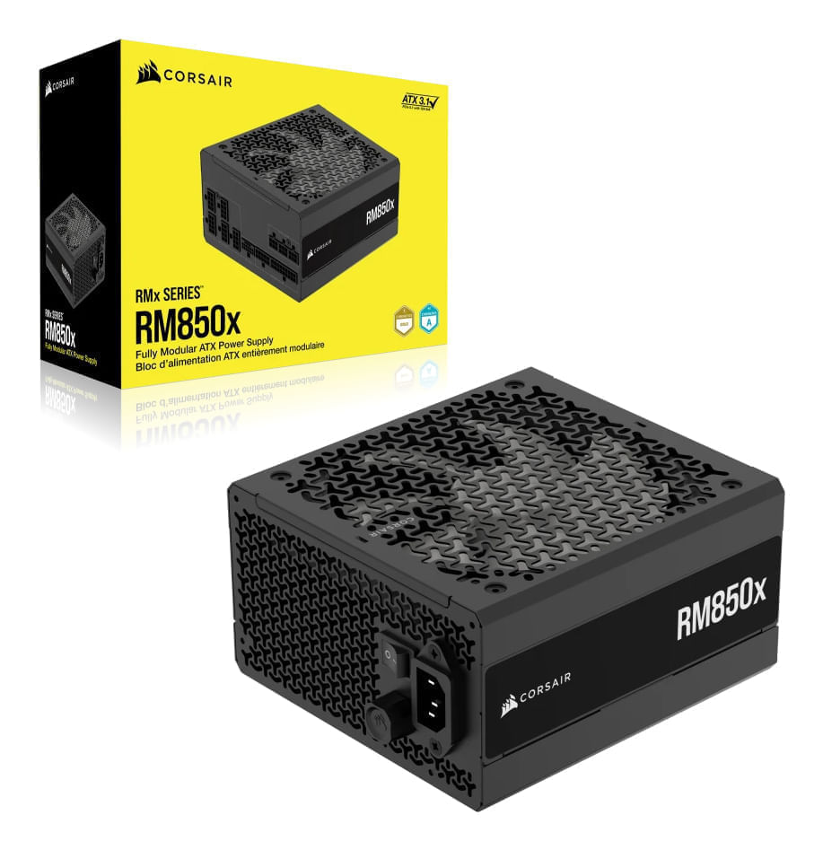 Fuente Alimentación 850W CORSAIR RMx Series RM850x 80 PLUS Gold Fully-Modular Negro