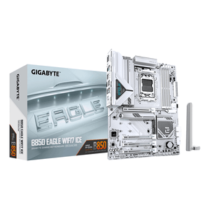 Placa-AMD--GIGABYTE-B850-EAGLE-WIFI7-ICE-Placa-base---Procesadores-AMD-Ryzen-serie-9000-VRM-digital-de-8-2-2-fases-hasta-8200-MHz-DDR5--O.C.--1x-M.2-PCIe-5.0---2x-M.2-PCIe-4.0-Wi-Fi-7-LAN-2.5-GbE-USB-3.2-Gen-2-Socket-AM5
