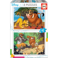 Miniatura 1 de PUZZLE INFANTIL 2x20 DISNEY ANIMALS DE 3-5 ANOS EDUCA BORRAS 18103