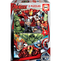 Miniatura 1 de PUZZLE 2x48 AVENGERS DE 3-6 ANOS EDUCA BORRAS 15932
