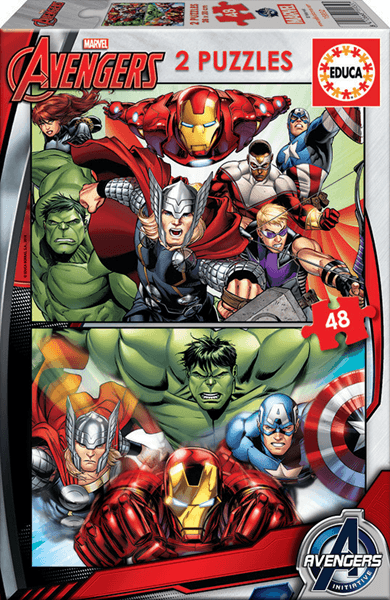 PUZZLE 2x48 AVENGERS DE 3-6 ANOS EDUCA BORRAS 15932