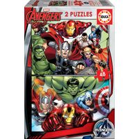 Miniatura 2 de PUZZLE 2x48 AVENGERS DE 3-6 ANOS EDUCA BORRAS 15932