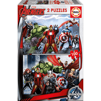 Miniatura 1 de PUZZLE 2x100 AVENGERS DE 6-8 ANOS EDUCA BORRAS 15771