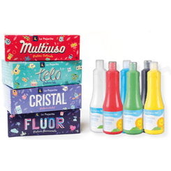 KIT PINTURA FLUORESCENTE 6 COLORES SURTIDOS LA PAJARITA 119397
