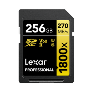 LEXAR-256GB-PROFESSIONAL-1800X-SDXC-UHS-II-CARDS--UP-TO-280MB-S-READ-210MB-S-WRITE-C10-V60-U3