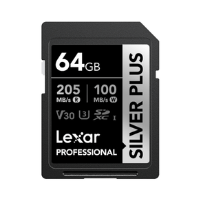 LEXAR-64GB-PROFESSIONAL-SILVER-PLUS-SDXC-UHS-I-CARDS--UP-TO-205MB-S-READ-100MB-S-WRITE-C10-V30-U3