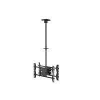 Miniatura 1 de SOPORTE PANTALLA PROFESIONAL DE TECHO EQUIP 2 PANTALLAS  32"-65" INCLINABLE MAX. 50KGS