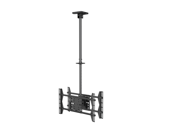 SOPORTE PANTALLA PROFESIONAL DE TECHO EQUIP 2 PANTALLAS 32"-65" INCLINABLE MAX. 50KGS