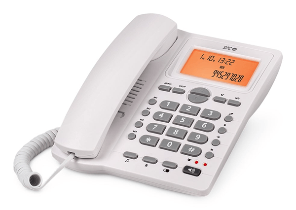 SPC 3612B Telefono OFFICE ID 2 LCD Blanco