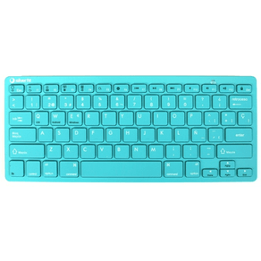 TECLADO-WIRELESS-TURQUESA-SILVER-HT