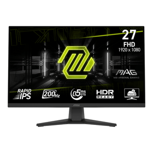 MSI MONITOR MAG 272F. 27" 1920x1080. IPS PLANO. 200HZ. NEGRO