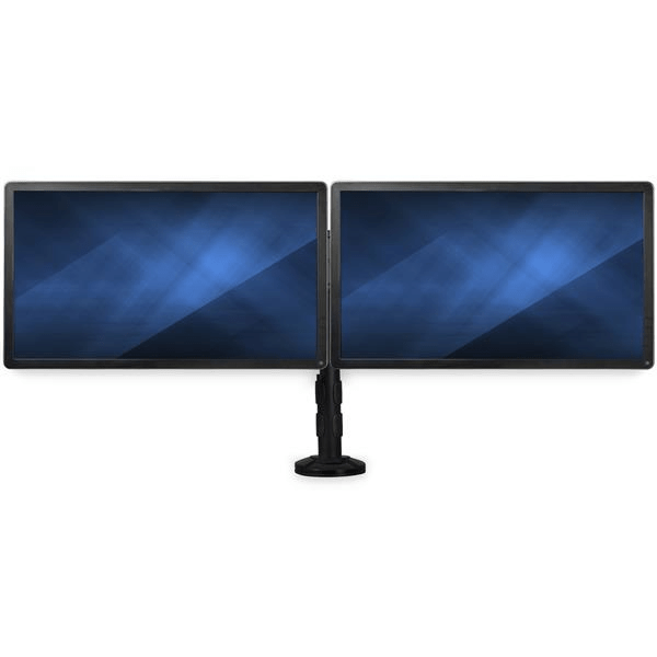 dual-monitor arm for up to 27 monitors