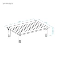 Miniatura 3 de Tooq TQMR086 Soporte elevador monitores Negro