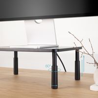 Miniatura 4 de Tooq TQMR086 Soporte elevador monitores Negro