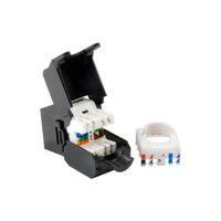 Miniatura 2 de KIT 8 UDS CONECTOR HEMBRA RJ45 UTP CAT6A PANEL KEYSTONE TOOL FREE REF- 769226
