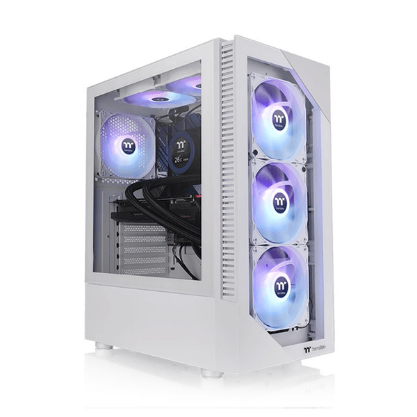 THERMALTAKE View 200 TG Snow ARGB RGB Blanco