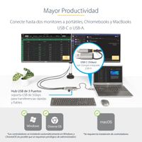 Miniatura 9 de Adaptador Multipuertos USB-C/USB-A - HDMI Doble de  4K/1080p