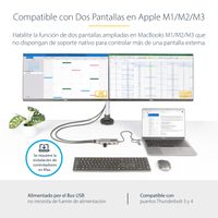 Miniatura 10 de Adaptador Multipuertos USB-C/USB-A - HDMI Doble de  4K/1080p
