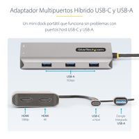 Miniatura 11 de Adaptador Multipuertos USB-C/USB-A - HDMI Doble de  4K/1080p