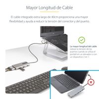 Miniatura 12 de Adaptador Multipuertos USB-C/USB-A - HDMI Doble de  4K/1080p
