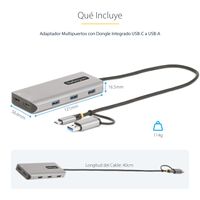 Miniatura 13 de Adaptador Multipuertos USB-C/USB-A - HDMI Doble de  4K/1080p