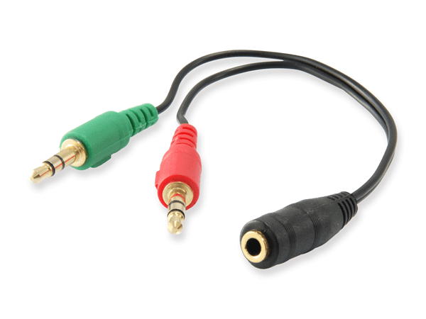 CABLE AUDIO MINI JACK 3.5MM HEMBRA A 2 JACK 3.5MM MACHO