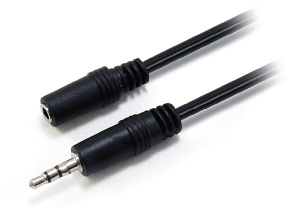 CABLE AUDIO MINI JACK 3.5MM MACHO-HEMBRA 2.5METROS EQUIP