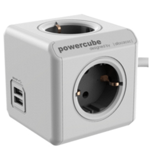 POWERCUBE-EXTENDED-USB-3M-GREY