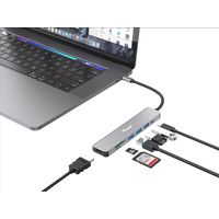 Miniatura 3 de DOCKING USB-C EQUIP 133494 A 1xHDMI 4K 3xUSB-A 3.2 5Gbps 1xLECTOR DE TARJETAS 1xUSB-C PD 100W