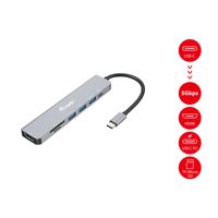 Miniatura 6 de DOCKING USB-C EQUIP 133494 A 1xHDMI 4K 3xUSB-A 3.2 5Gbps 1xLECTOR DE TARJETAS 1xUSB-C PD 100W