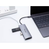 Miniatura 7 de ADAPTADOR USB-C 7IN1 HDMI 4K HUB USB-C CARGA 100W USB 3.0 LECTOR TARJETAS SD SDMICRO
