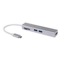 Miniatura 1 de ADAPTADOR USB-C 5EN1 EQUIP HDMI  3 PUERTOS USB 3.0  LECTOR DE TARJETAS