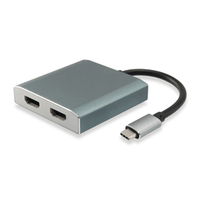 Miniatura 1 de CABLE ADAPTADOR USB-C MACHO A 2 HDMI HEMBRA (0.15CM) 4K REF.133464