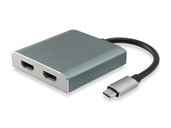 CABLE ADAPTADOR USB-C MACHO A 2 HDMI HEMBRA (0.15CM) 4K REF.133464