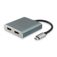 Miniatura 2 de CABLE ADAPTADOR USB-C MACHO A 2 HDMI HEMBRA (0.15CM) 4K REF.133464