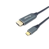 Miniatura 2 de CABLE USB-C A HDMI MACHO MACHO 2M EQUIP 4K/60Hz CARCASA CONECTOR ALUMINIO REF. 133416