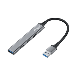 HUB-USB-EQUIP-LIFE-USB--1-PUERTO-USB-3.0-3-PUERTOS-USB-2.0-CARCASA-ALUMINIO
