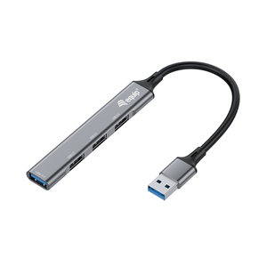 HUB-USB-EQUIP-LIFE-USB--1-PUERTO-USB-3.0-3-PUERTOS-USB-2.0-CARCASA-ALUMINIO