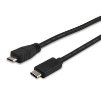 Miniatura 1 de CABLE USB-C a USB TIPO B MICRO B MACHO  1 METRO EQUIP 12888407  para carga (3A) o datos (480mb/s)