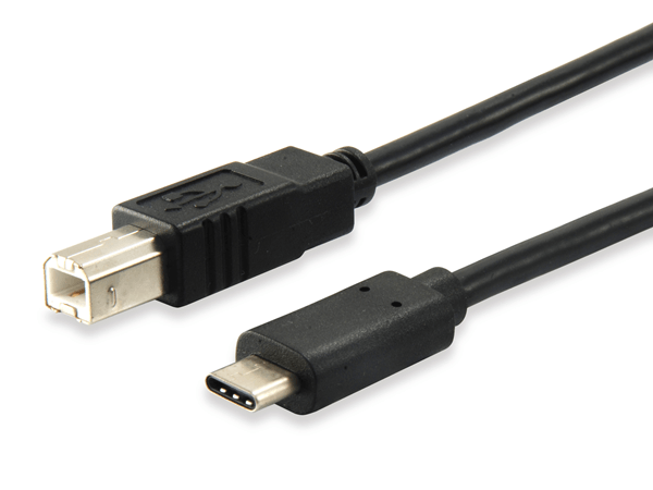CABLE USB-C MACHO a USB 2.0 TIPO-B MACHO 1 METRO EQUIP 12888207 (carga 3A) velocidad 480Mb/s